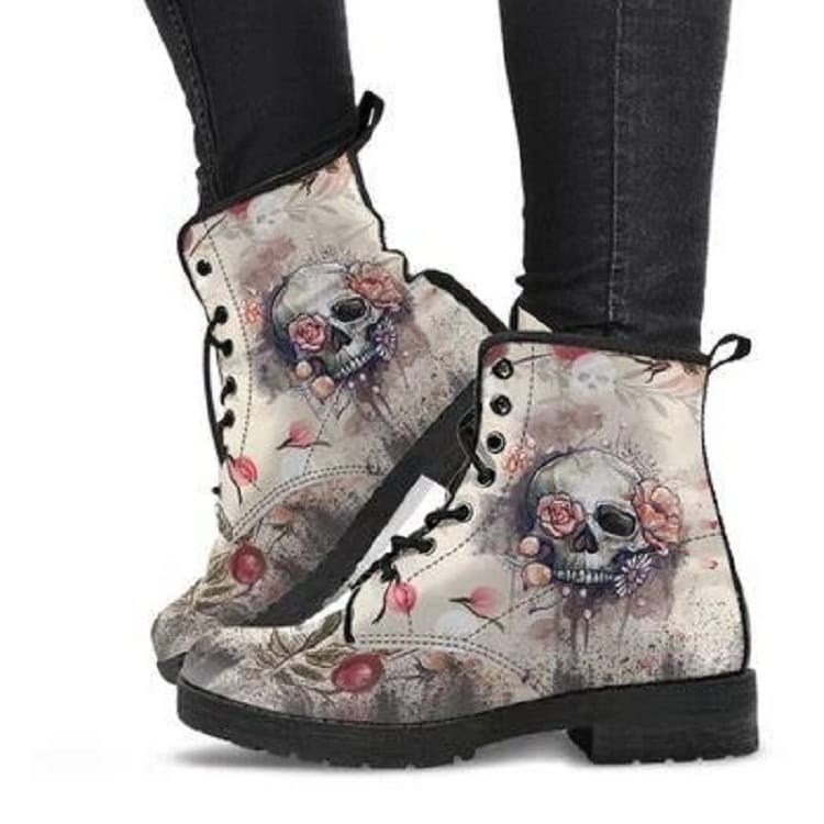 Printed high-top boots women