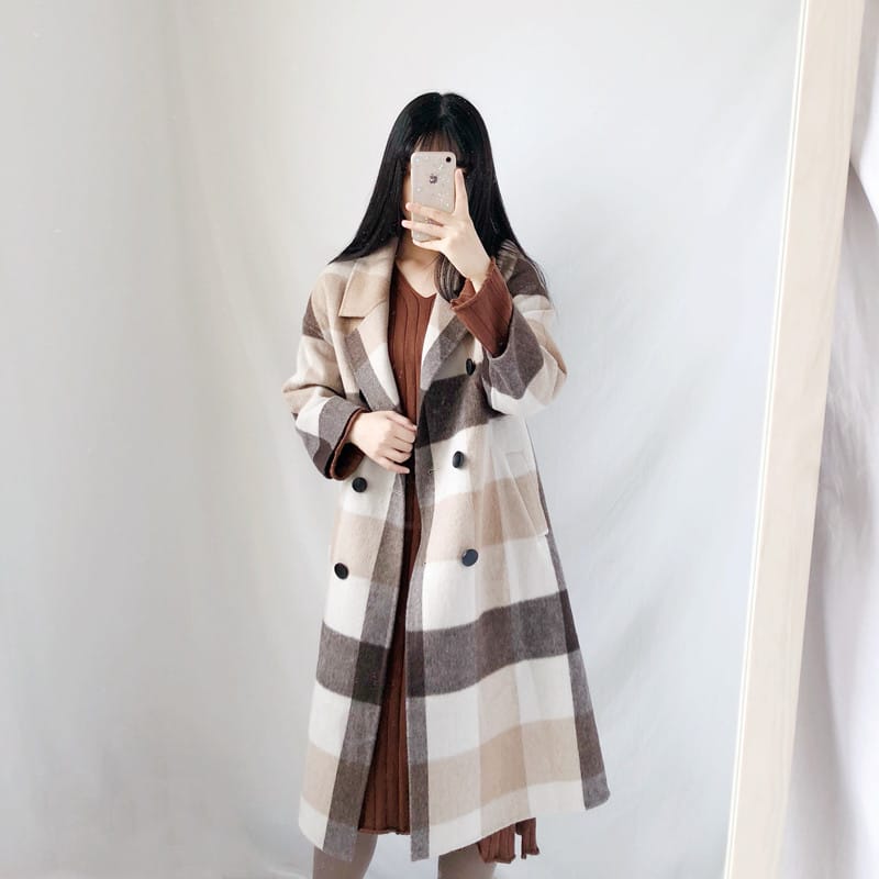 Lovemi - Women’s double-sided cashmere coat