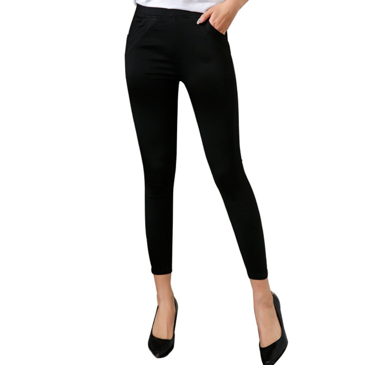 Lovemi - Black cropped leggings