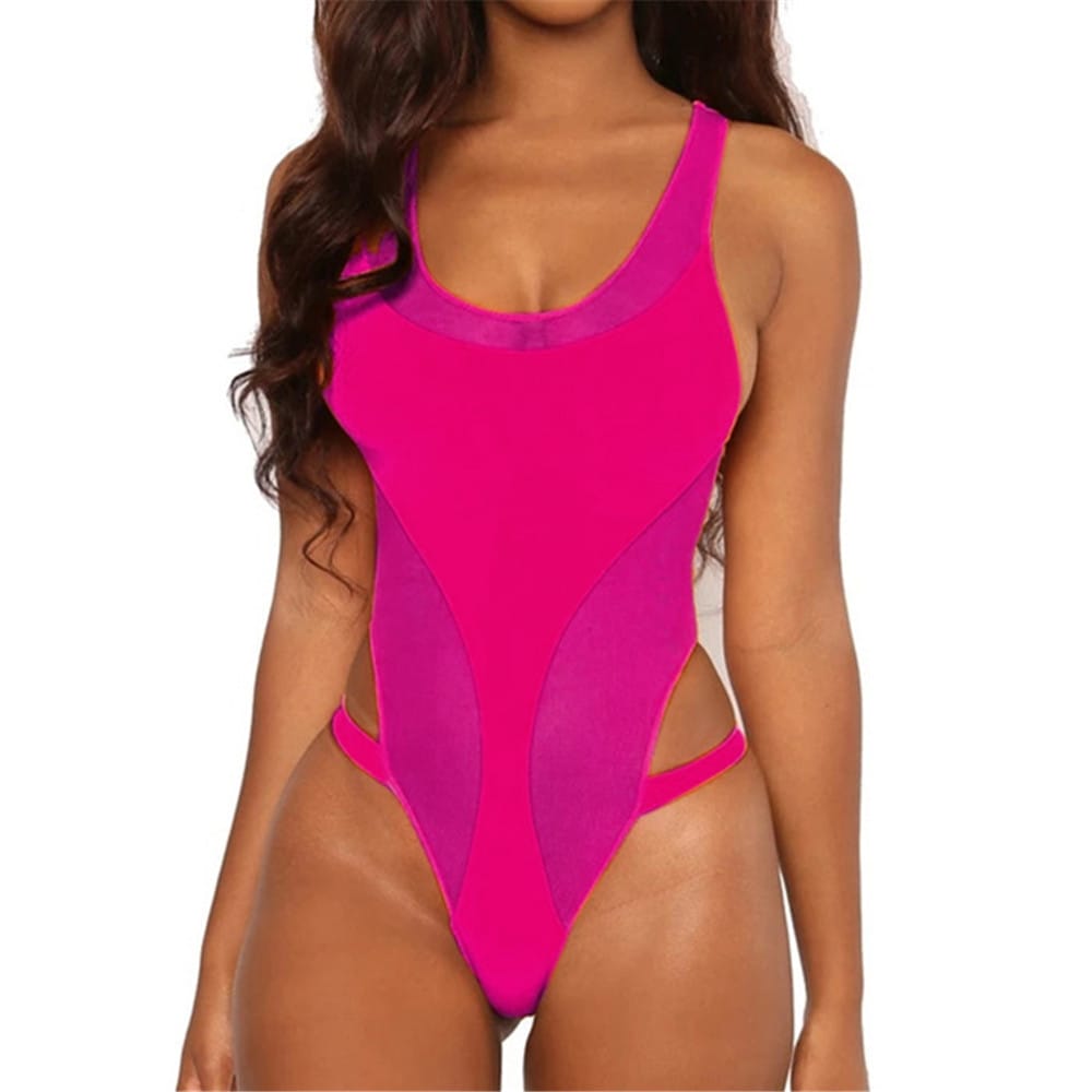 Lovemi - Bikini une pièce de couleur unie européenne et américaine