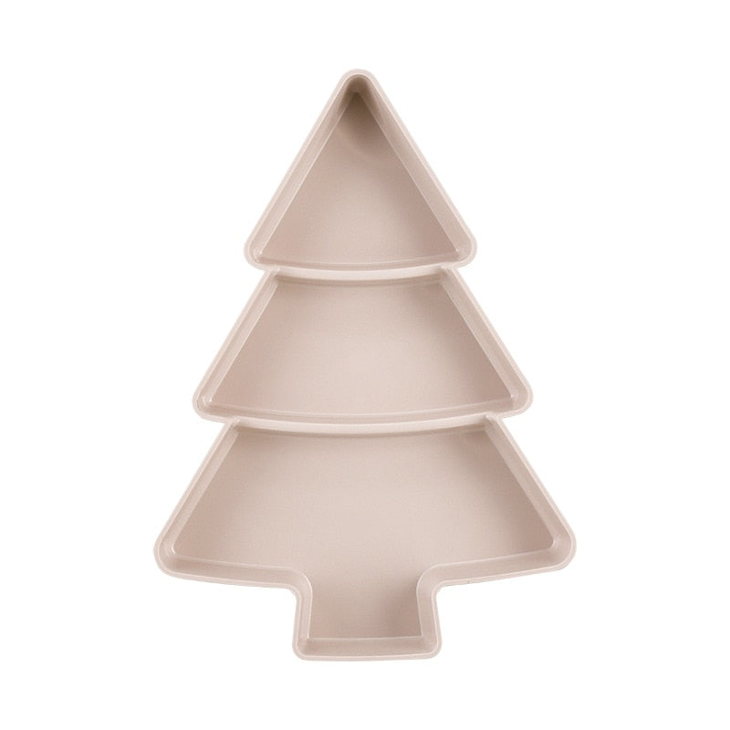 Lovemi – 4 Stück Weihnachtsbaum-Keramikteller
