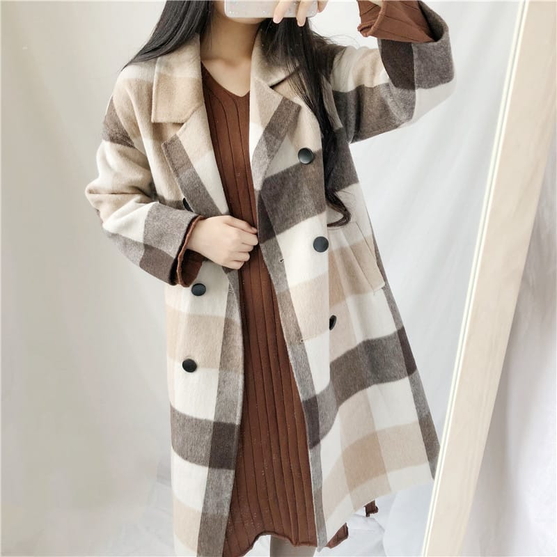 Lovemi - Women’s double-sided cashmere coat