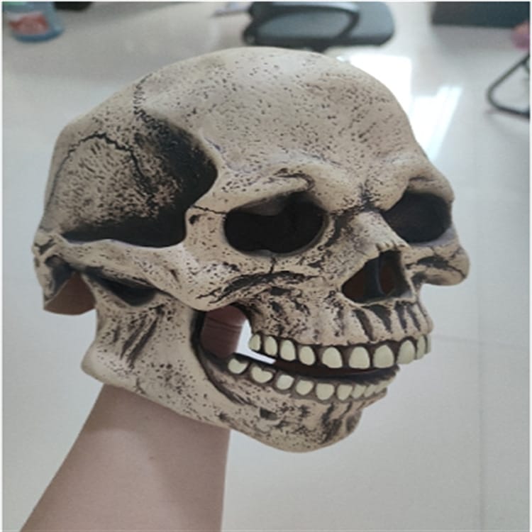 Lovemi - Full Head Skull Mask Helmet With Movable Jaw 3D