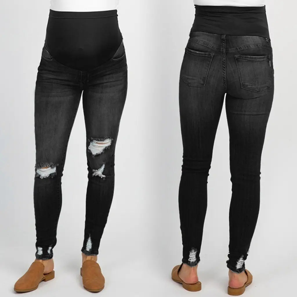 Lovemi - Ripped maternal jeans