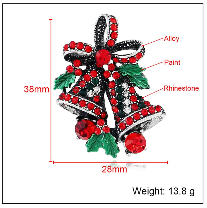 Lovemi - Christmas suit pin brooch