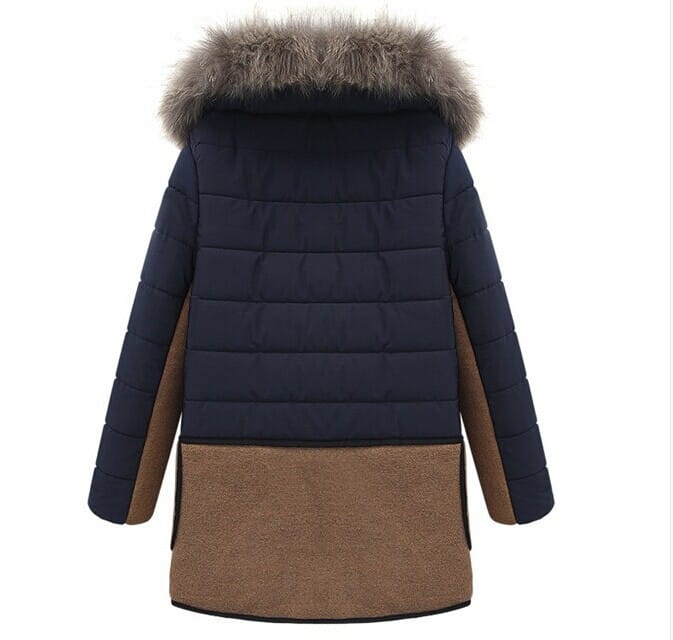 Lovemi - New slim plus size hooded padded coat