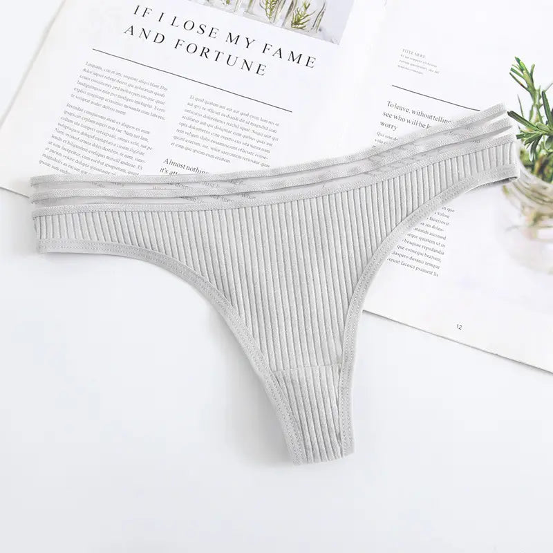 Lovemi – Neues Damen-Unterwäsche-Höschen aus Baumwolle, sexy Tanga, weich