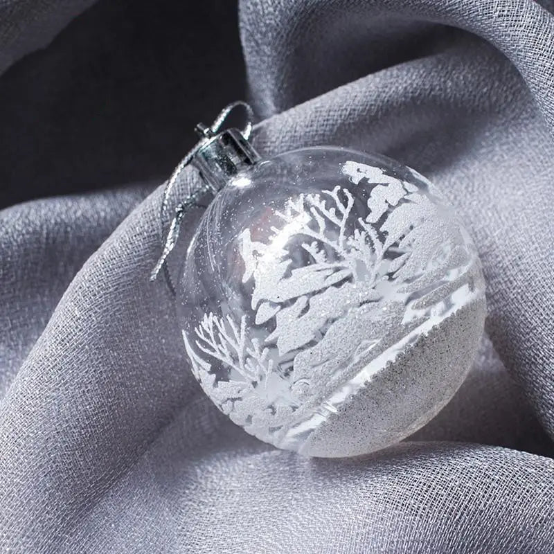 Lovemi - Pendentif ornement boule de Noël peint à la main