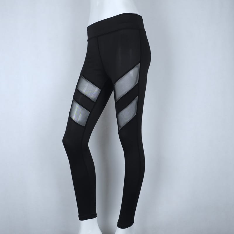 Lovemi - Mesh Stitching Übung und Fitness Leggings, hoch