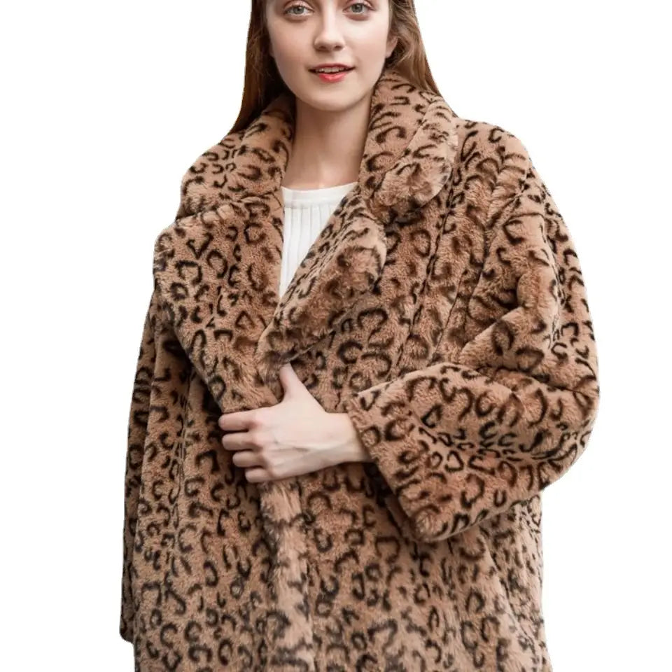 Lovemi - Ladies Loose Mink Fleece Thick Coat Coat