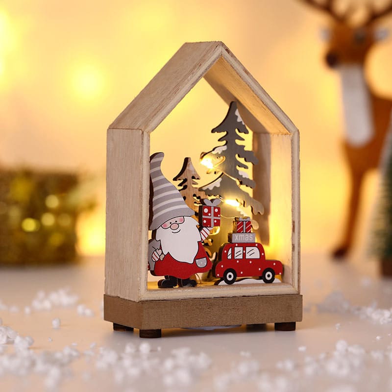 Lovemi - Christmas Decorations New Luminous Cabin