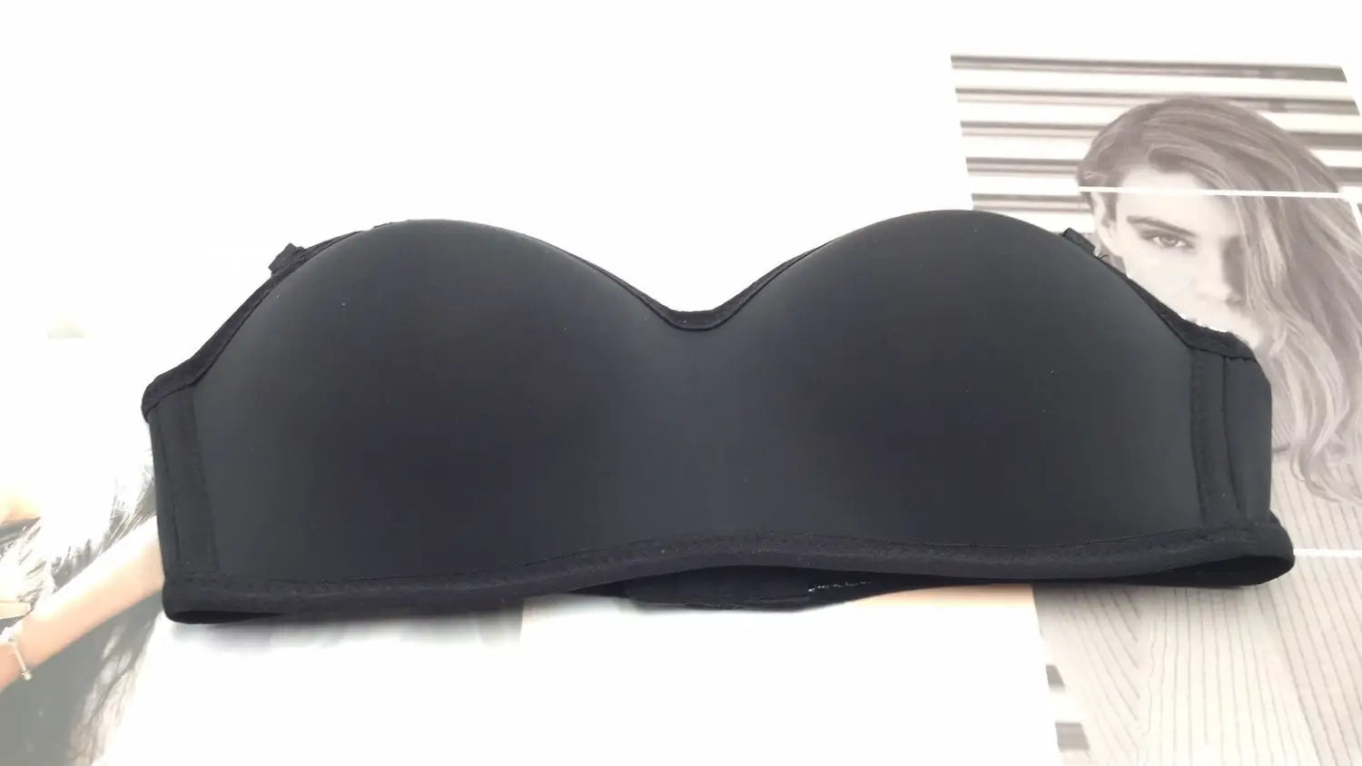 Lovemi - Gathered non-slip lingerie bra