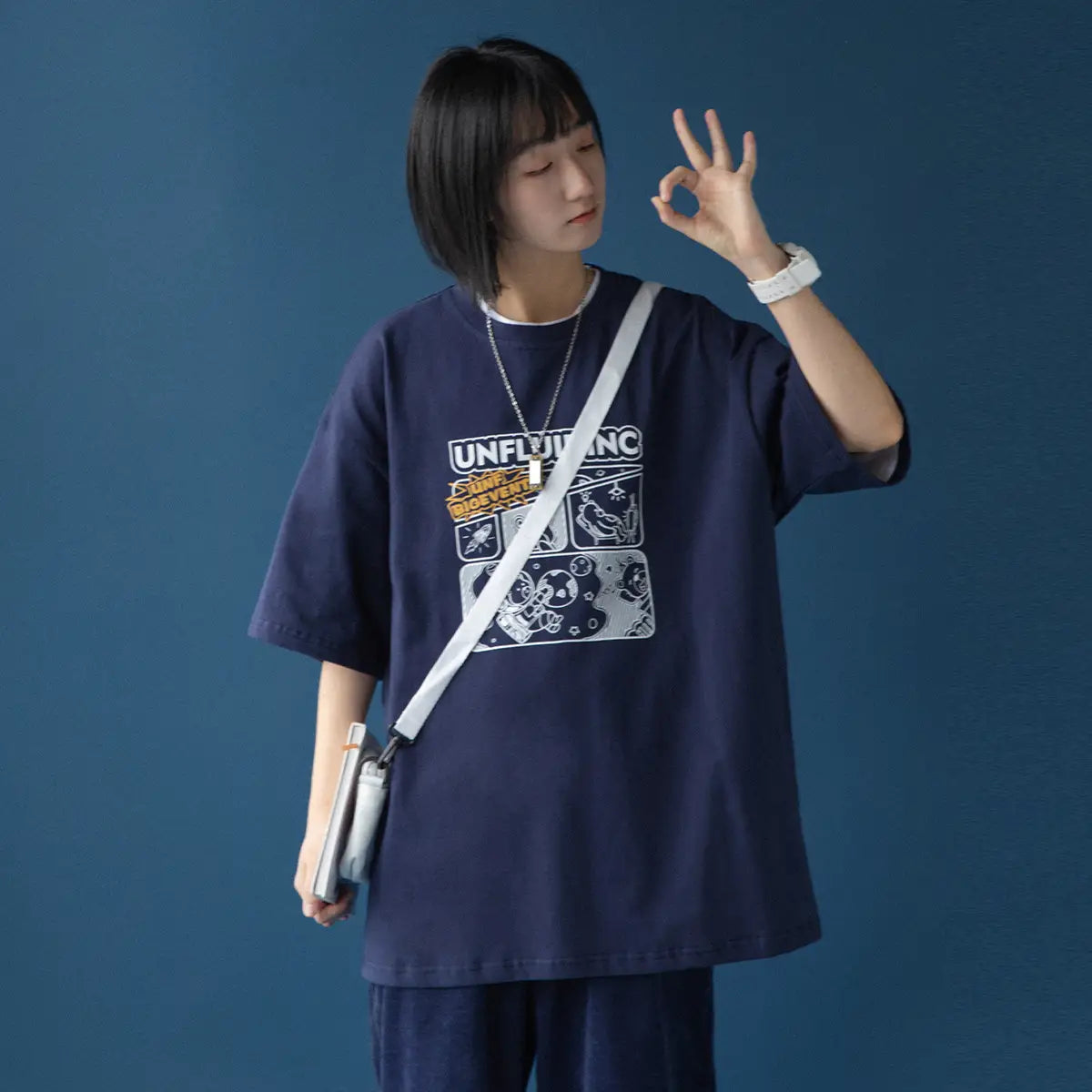 Lovemi-nouveau T-shirt Design d'été ample japonais