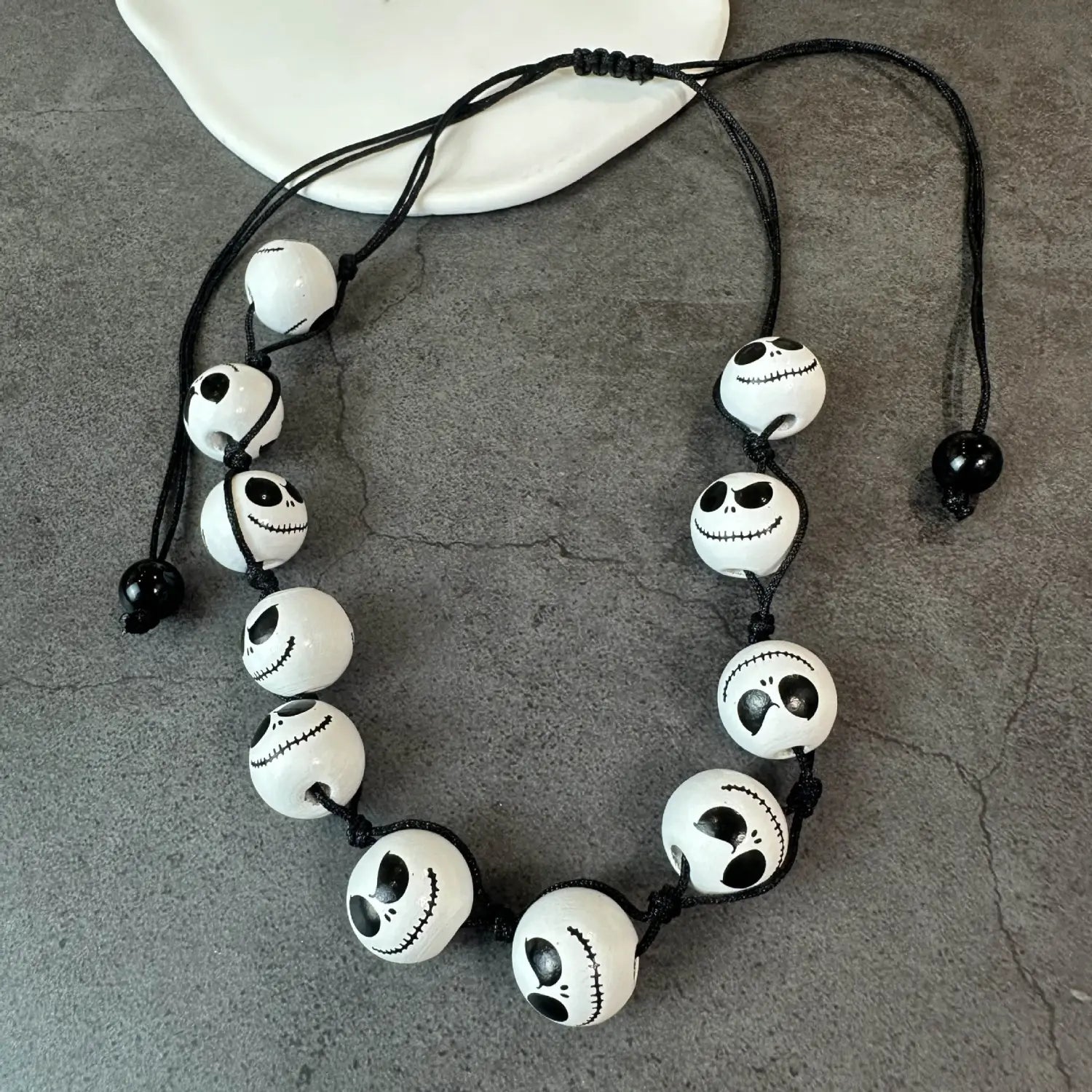 Lovemi – Personalisierte Halloween-Ohrringe und Halskette aus Holz