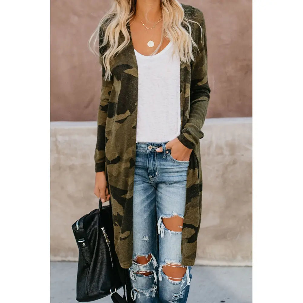 Lovemi - New Streetwear Women Long Sleeve Cardigan Leopard
