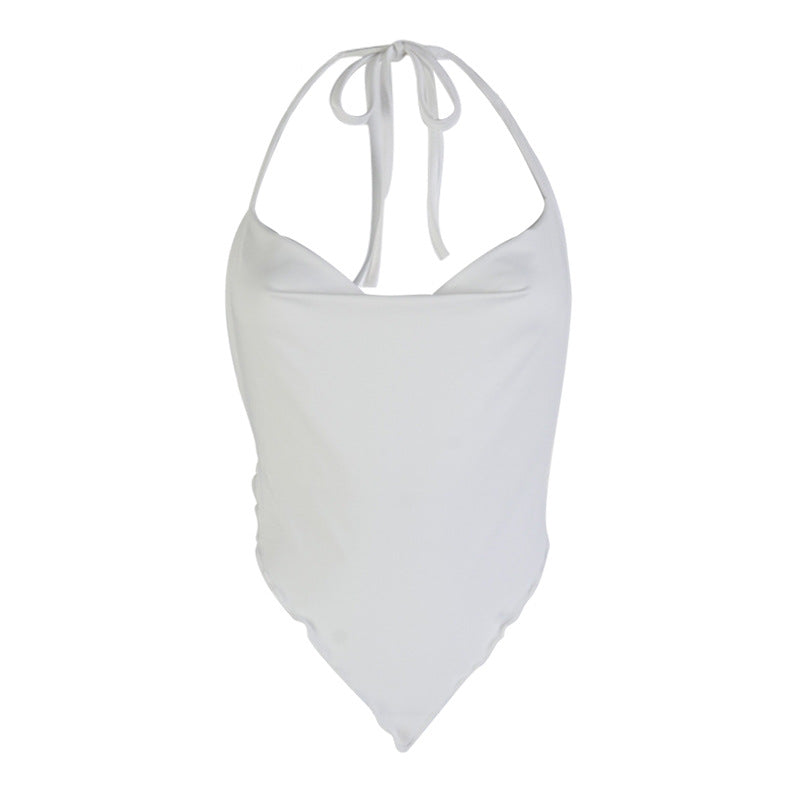 Lovemi - Hanging neck wave edge belly bag