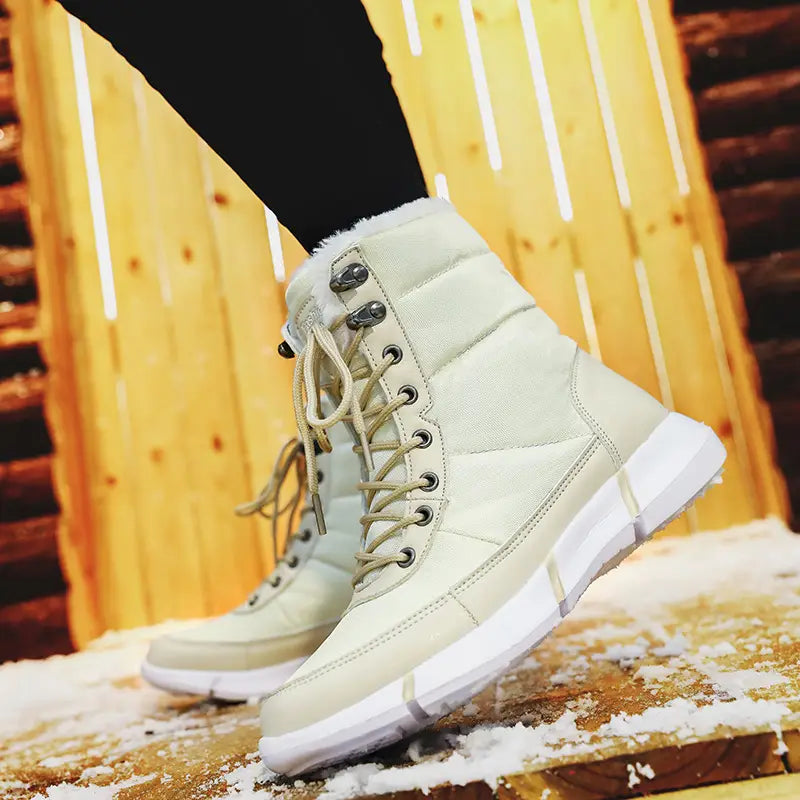 New High-top Plus Velvet Padded Snow Boots Women