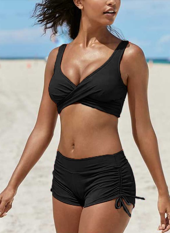 Lovemi – Damen-Bandeau-Top mit abnehmbaren Trägern, hoher Schnitt, frech