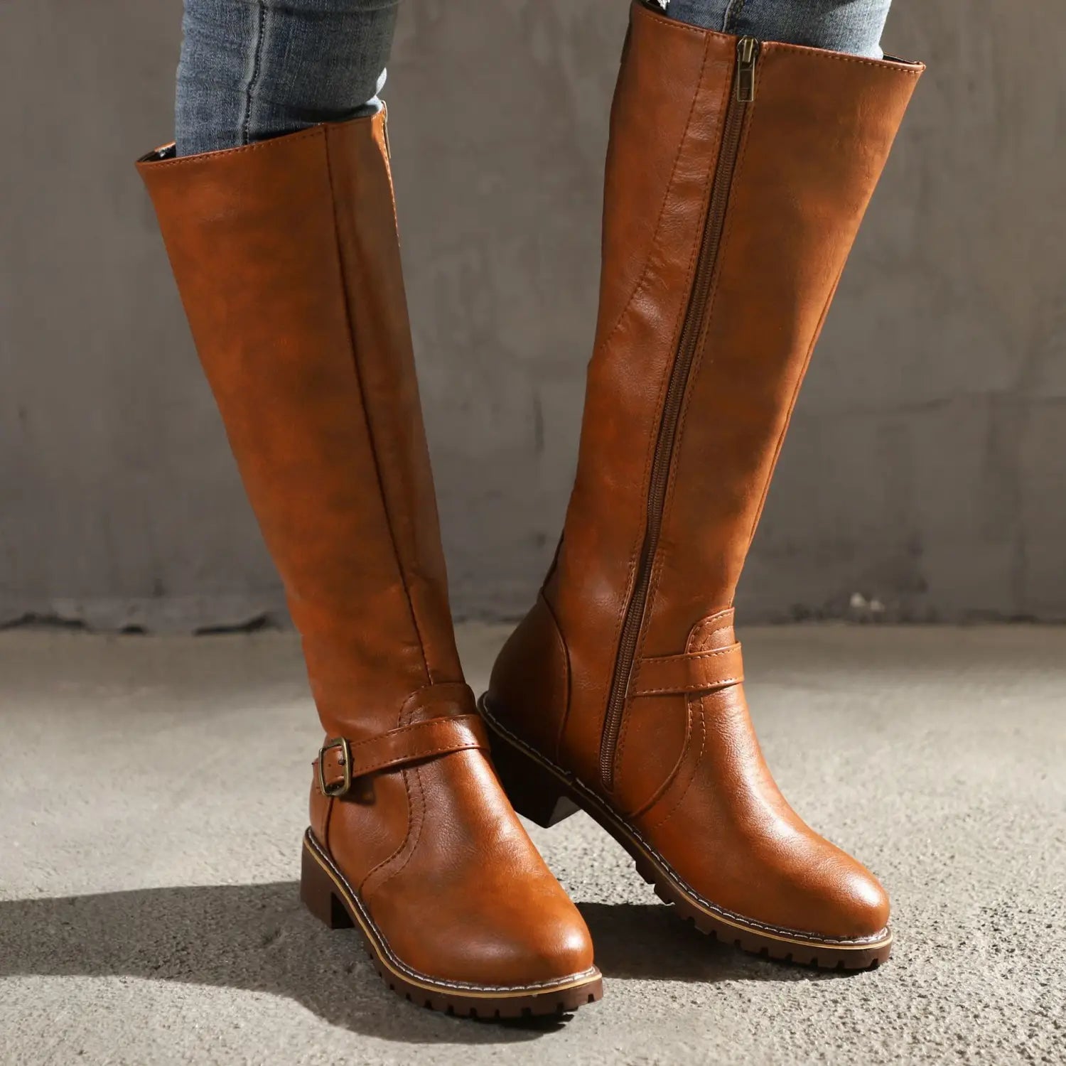 Women’s BootsThick Heel Knight Boots Women
