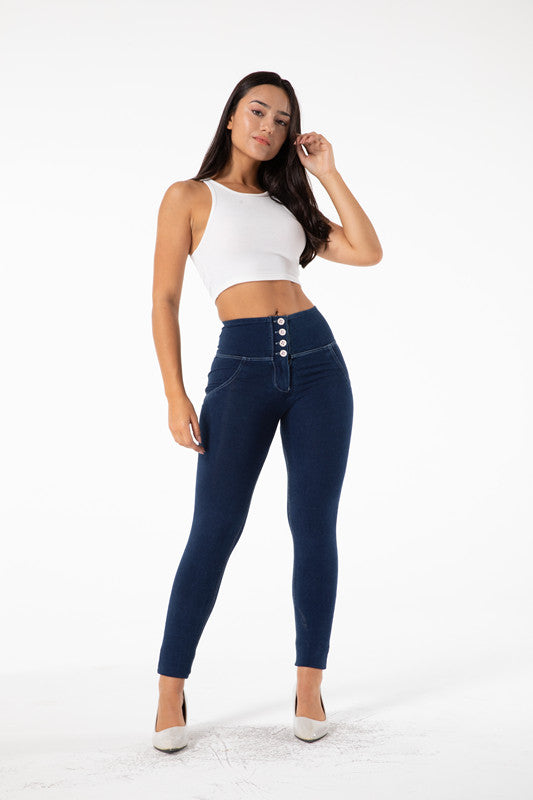 Lovemi - Shascullfites Melody Button Up Jeans Push Up Effect