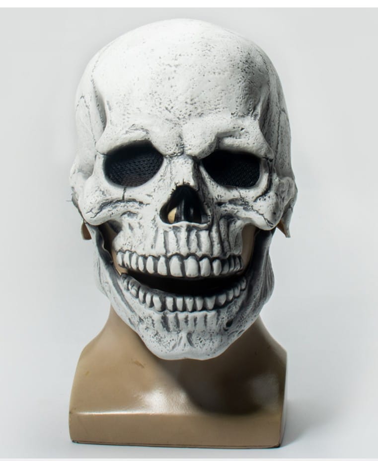 Lovemi - Casque masque tête de mort complète avec mâchoire mobile modèle 3D
