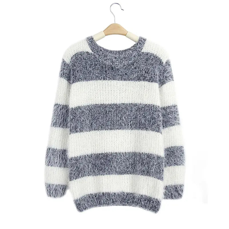 Lovemi - New Women’s Sweater Sweater Loose Round Neck