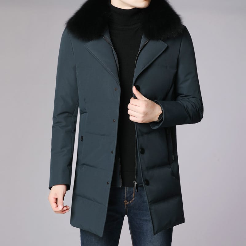 Lovemi - Mid-length thick warm casual hooded coat