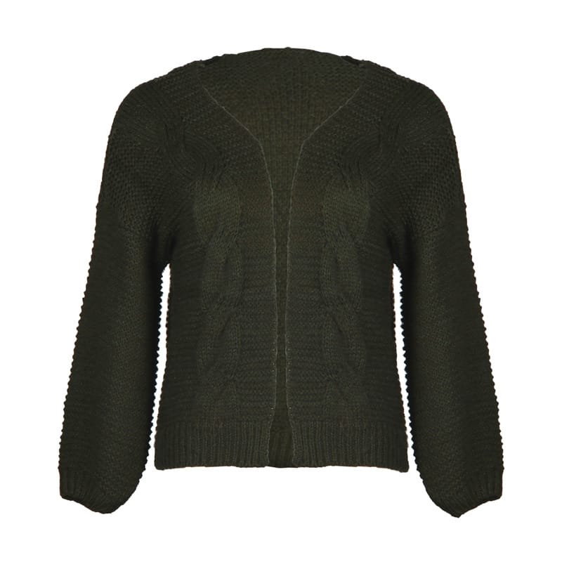 Lovemi – reine Farb-Jacquard-Blusenjacke, lässig, locker