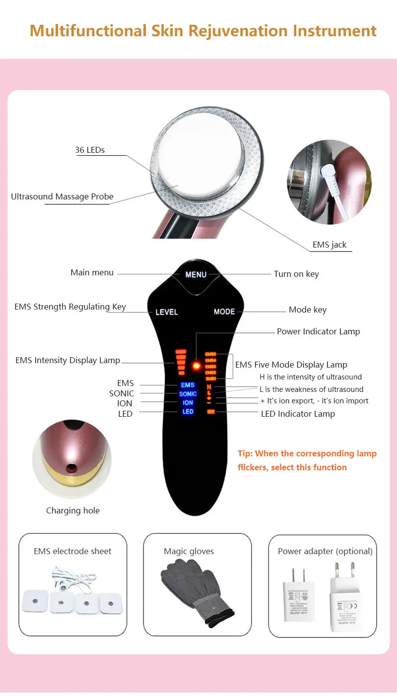 Lovemi - 6-in-1-Ultraschall-Körper-EMS-Schlankheitsphoton