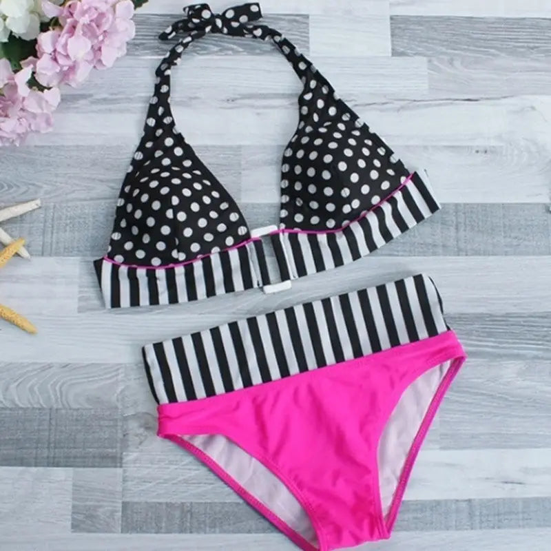 Lovemi - Mignon Se Xy Polka Dot Split Commerce extérieur Bikini