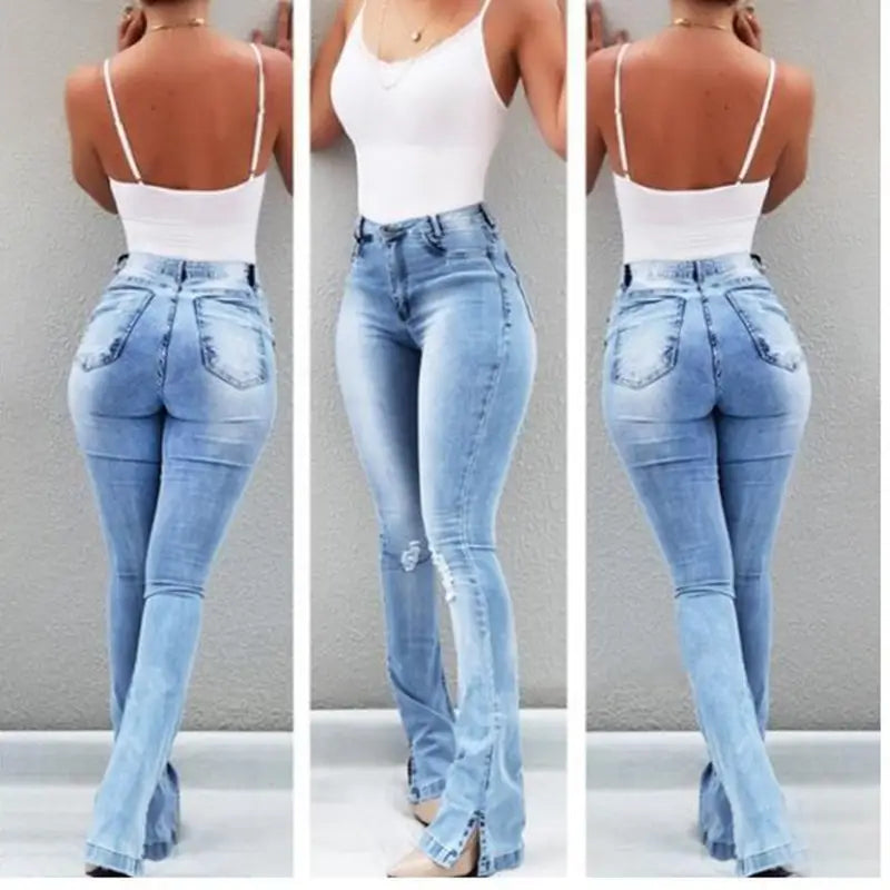 Lovemi - High waist flared jeans