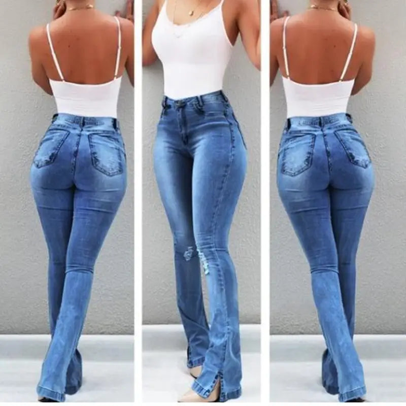 Lovemi - High waist flared jeans