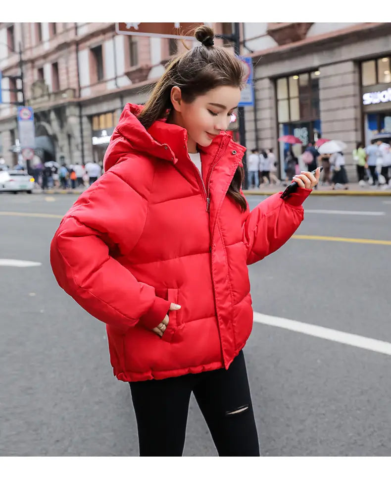 Lovemi - Net red overalls short jacket