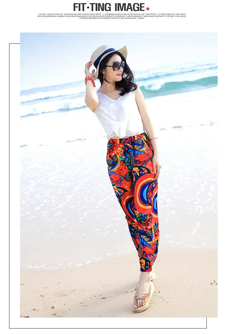 Lovemi - new national style prints, trousers, big yards,