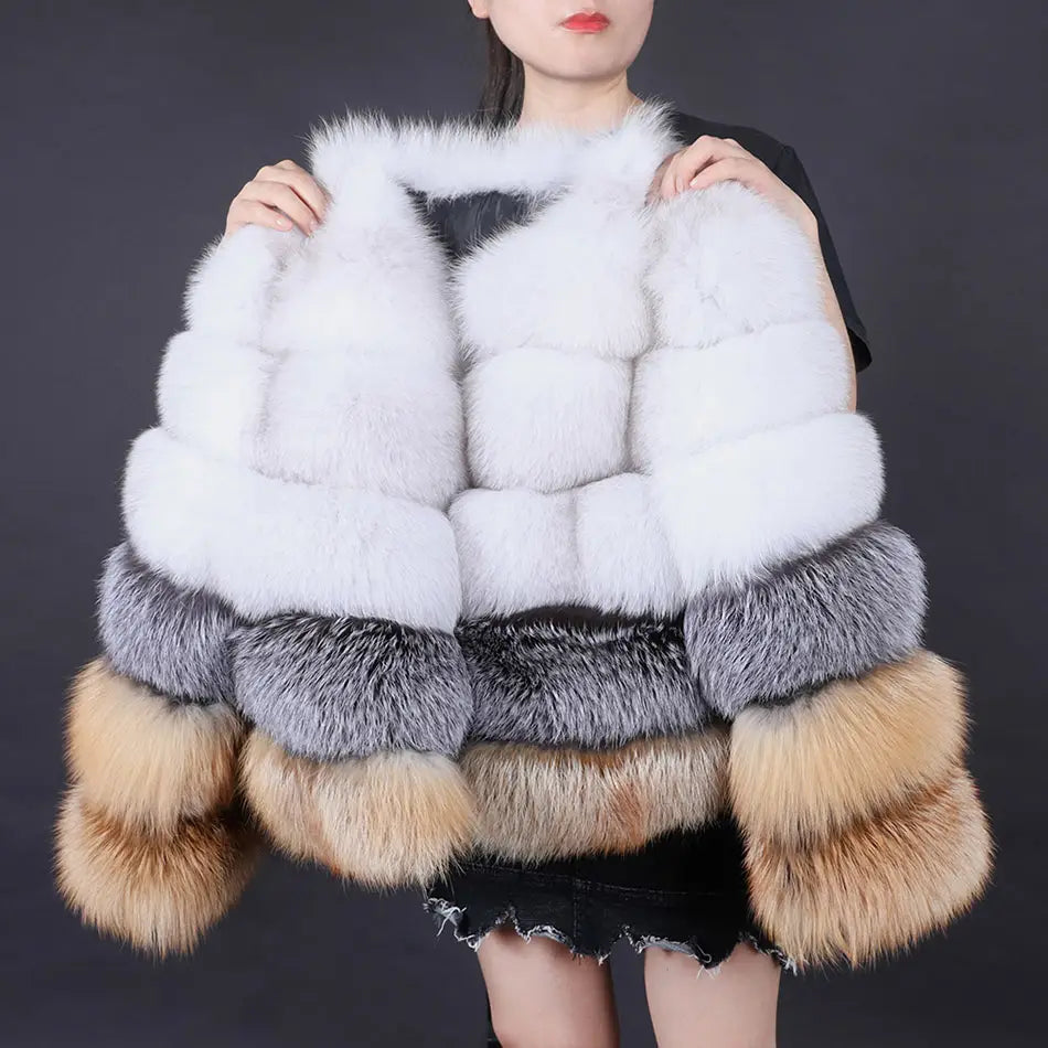 Lovemi - Manteau chaud en nouvelle fourrure à la mode pour femmes