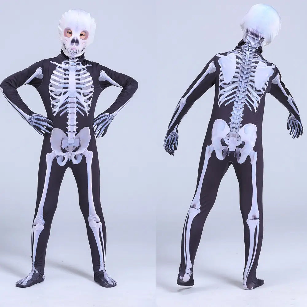 Lovemi - Halloween Skeleton Costume Scary Skeleton Skull