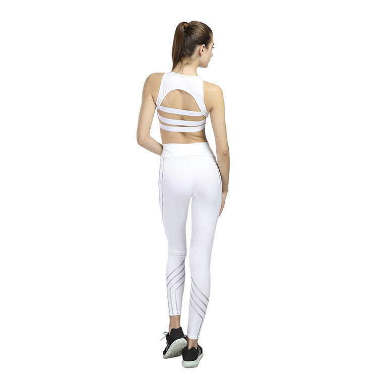 Lovemi - Yoga de sport skinny taille haute imprimé laser