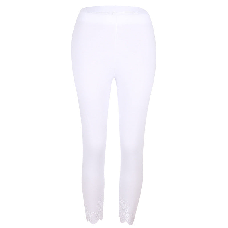 Lovemi - Pantalon court imprimé amincissant slim