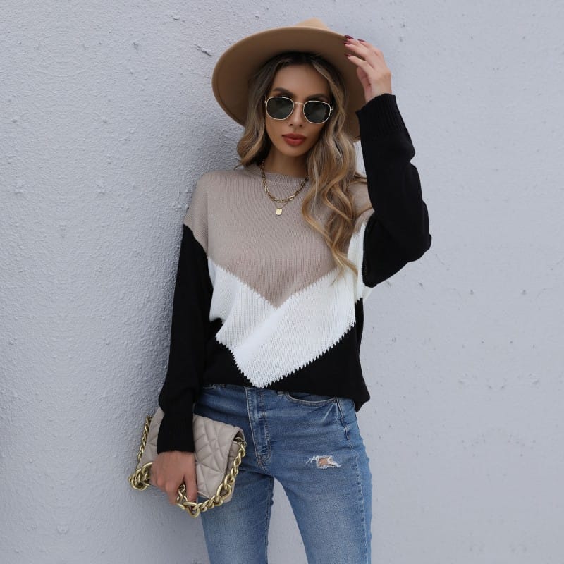 Lovemi - Round Neck Long-Sleeved Knitted Bottoming Sweater