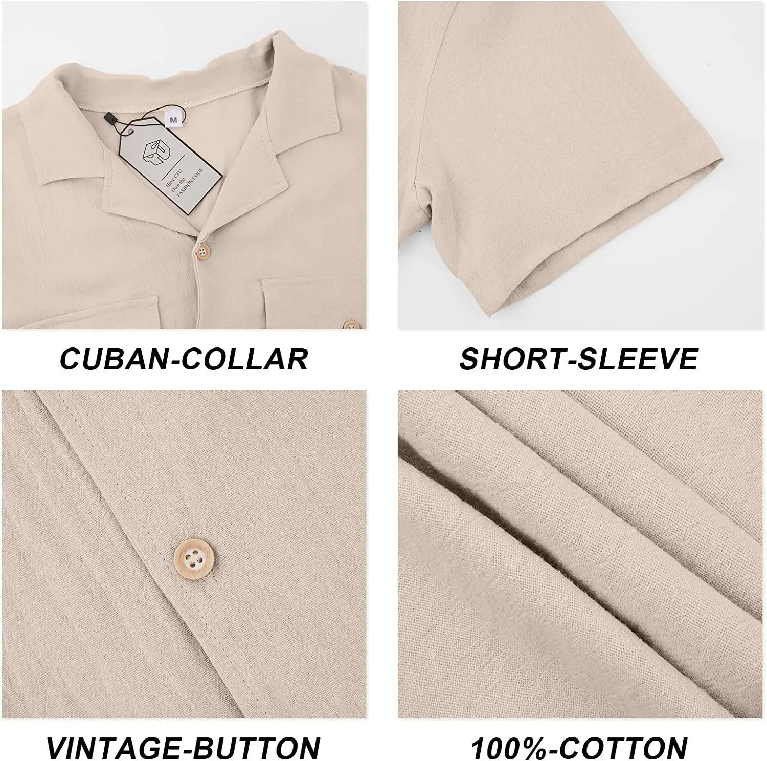 Lovemi - Men’s Casual Loose Solid Color Pocket Shirt