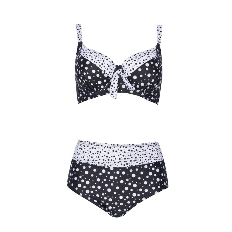 Lovemi - Maillot de bain rétro à pois sexy fendu et mince