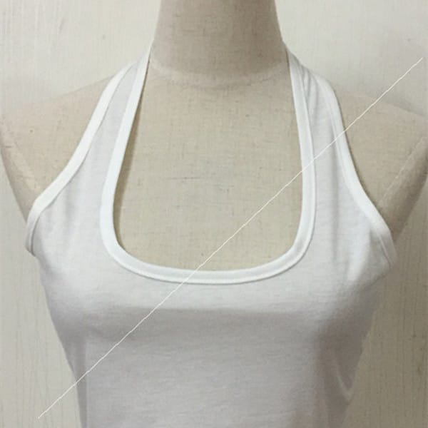 Lovemi - Summer Woman Halter Tops Crop Top White Vest Small