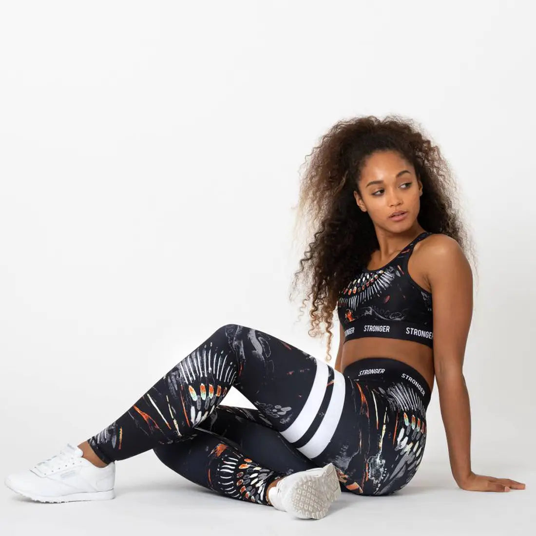 Lovemi – Bedruckte Yogahose, Hip-up-Leggings mit hoher Taille