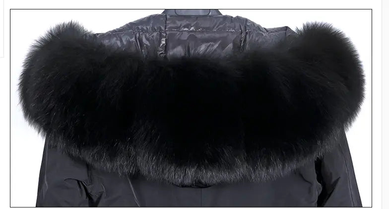 Lovemi - Coat Fur With Detachable Inner Liner Placket