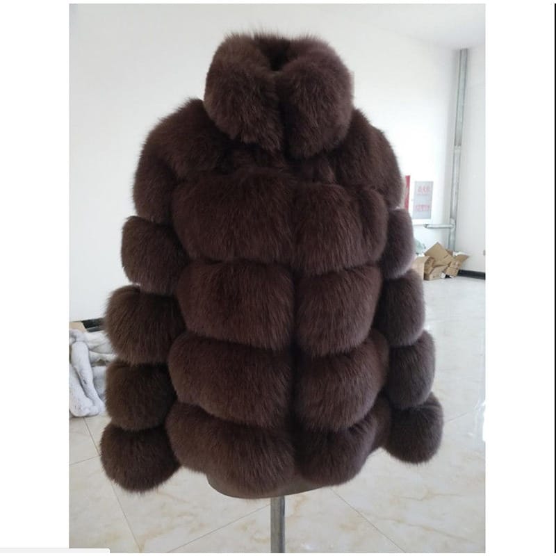 Lovemi - Faux fox fur coat