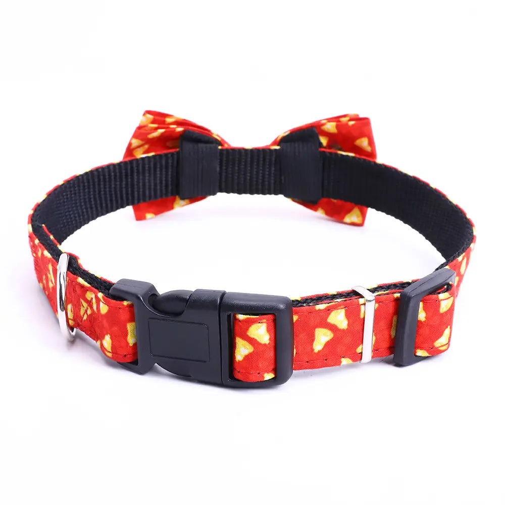 Lovemi - Christmas Pet Collar Medium And Large Dog Bow