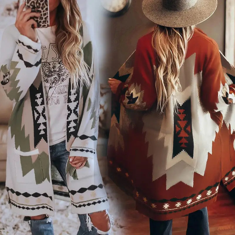 Lovemi - Women’s Fashion Winter Vintage Tribal Knitted