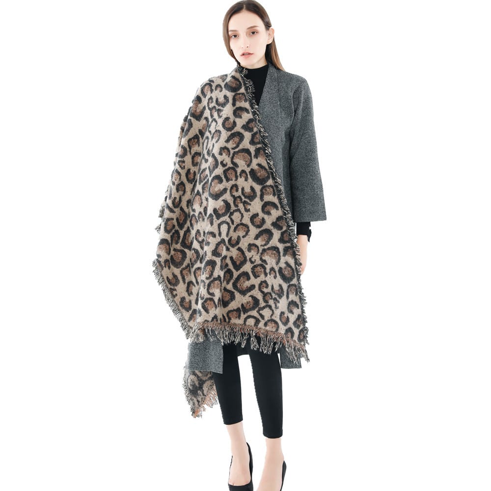 Lovemi - Animal leopard imitation cashmere