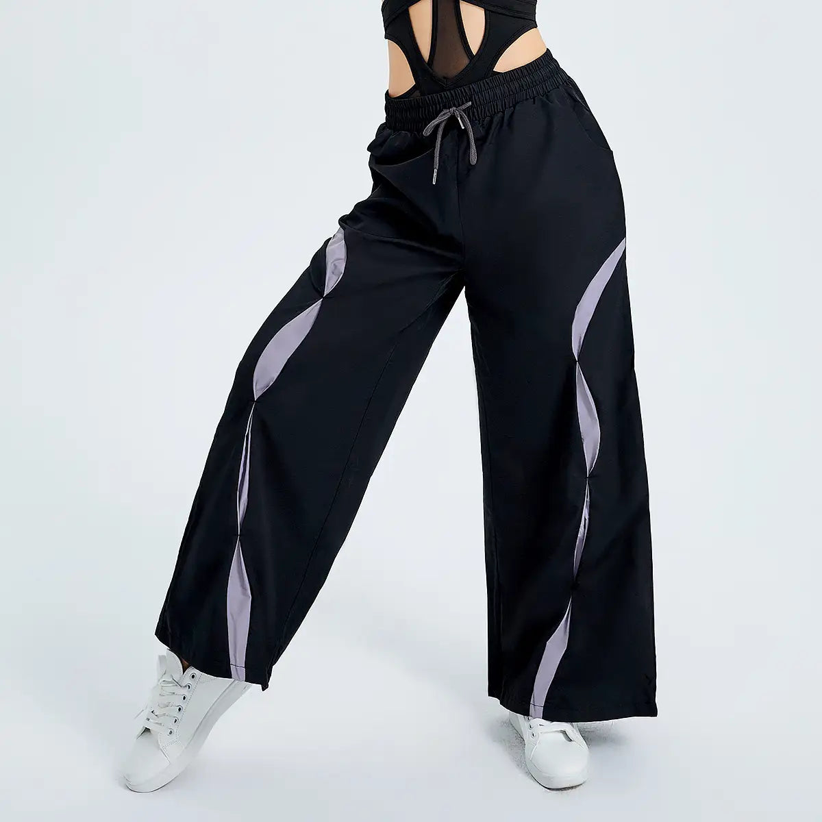 Lovemi - Mode Sportive Taille Haute À Lacets Couleur Contrastée