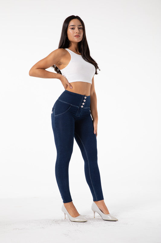 Lovemi - Shascullfites Melody Jean boutonné effet push-up